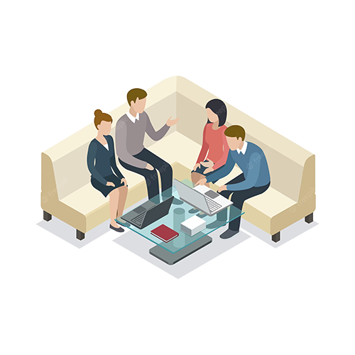 Business Meeting With Clients Isometric Illustration 124507 6388