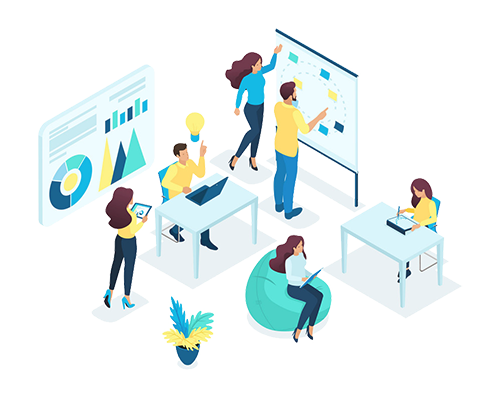 Isometric Concept For Office Staff Vector 23680819